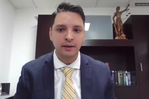 Captura de pantalla de la sesión virtual