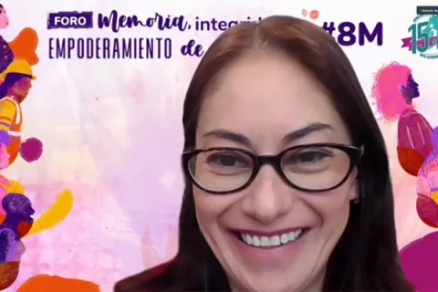 Captura de pantalla de la sesión virtual