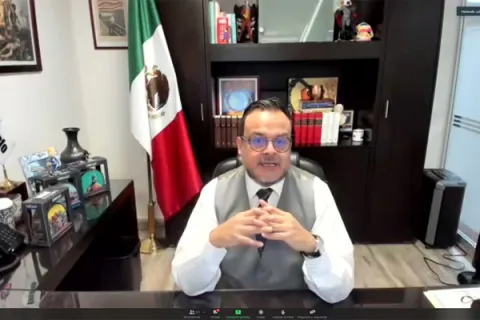 Captura de pantalla de la sesión virtual