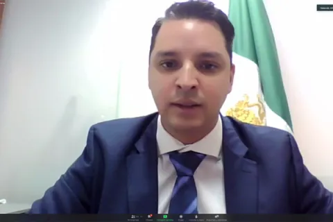Captura de pantalla de la sesión virtual