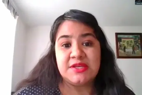 Captura de pantalla de la sesión virtual