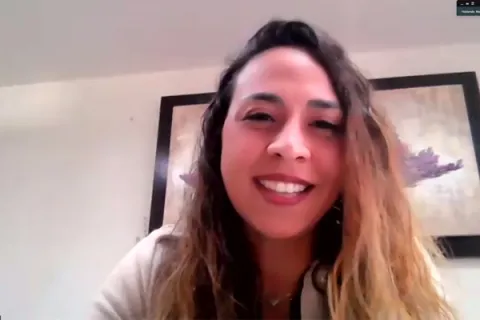 Captura de pantalla de la sesión virtual