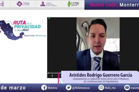 Captura de pantalla de la sesión virtual