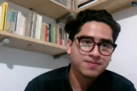 Captura de pantalla de la sesión virtual