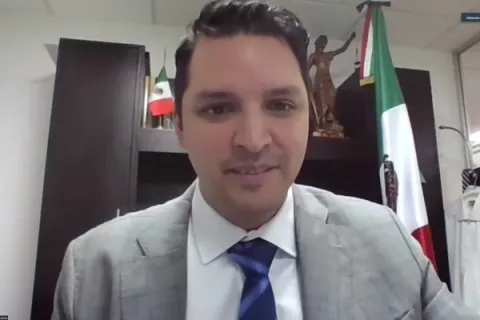Captura de pantalla de la sesión virtual