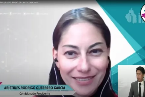 Captura de pantalla de la sesión virtual