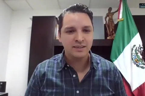 Captura de pantalla de la sesión virtual
