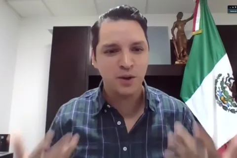Captura de pantalla de la sesión virtual