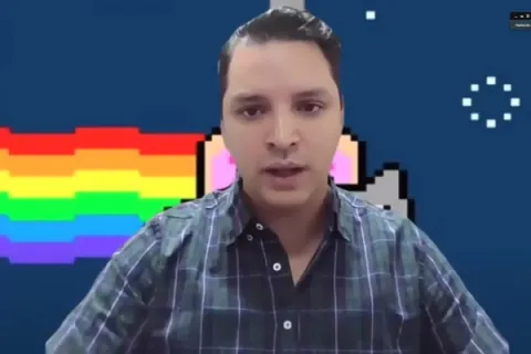 Captura de pantalla de la sesión virtual