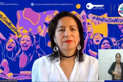 Captura de pantalla de la sesión virtual