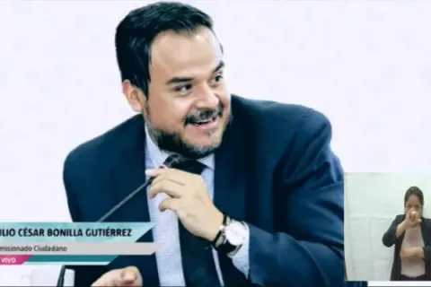 Captura de pantalla de la sesión virtual