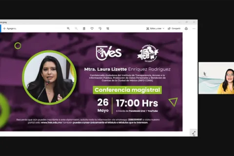 Captura de pantalla de la sesión virtual