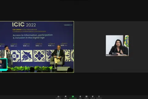 Captura de pantalla de la sesión virtual
