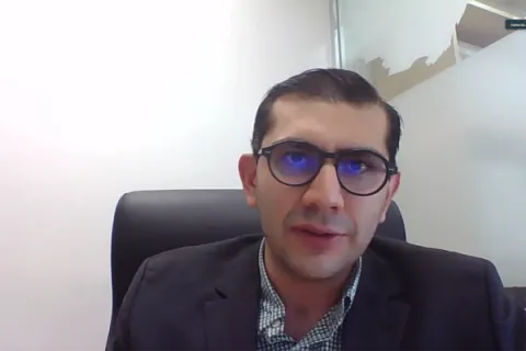 Captura de pantalla de la sesión virtual