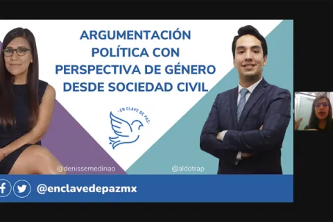 Captura de pantalla de la sesión virtual