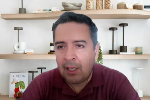 Captura de pantalla de la reunión virtual