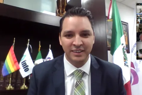 Captura de pantalla de la sesión virtual
