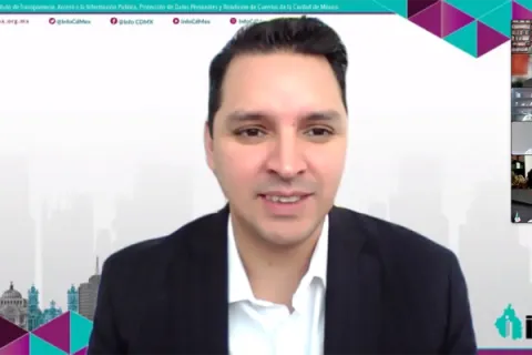 Captura de pantalla de la sesión virtual