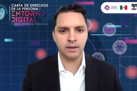 Captura de pantalla de la sesión virtual
