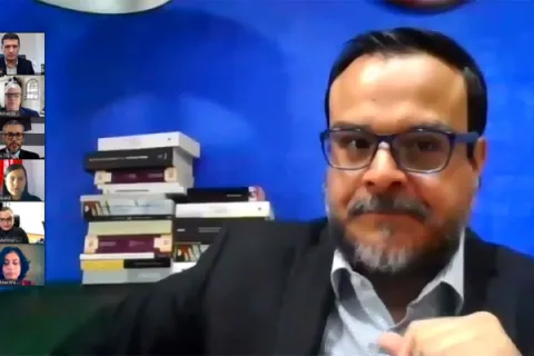 Captura de pantalla de la sesión virtual