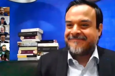 Captura de pantalla de la sesión virtual