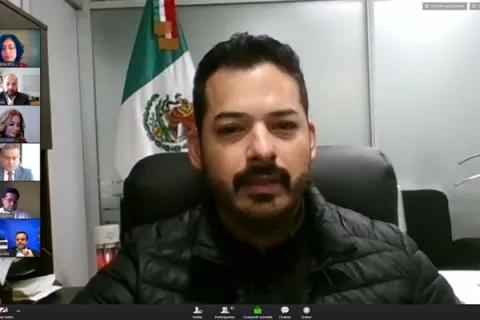 Captura de pantalla de la sesión virtual