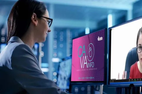 Captura de pantalla de la sesión virtual