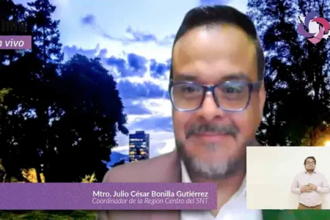 Captura de pantalla de la sesión virtual