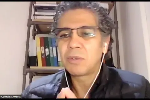 Captura de pantalla de la sesión virtual