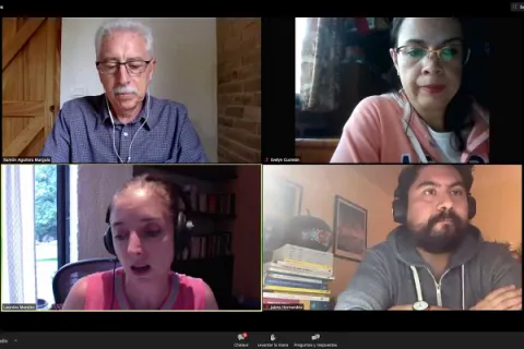Captura de pantalla de la sesión virtual