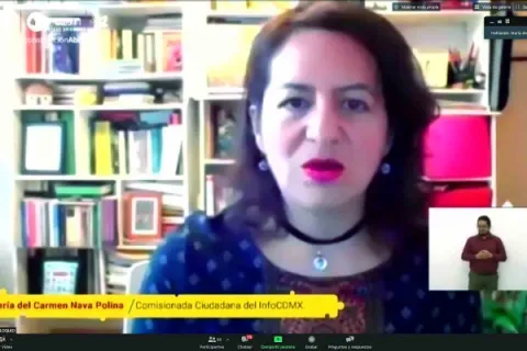 Captura de pantalla de la sesión virtual