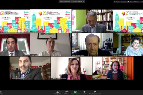 Captura de pantalla de la sesión virtual