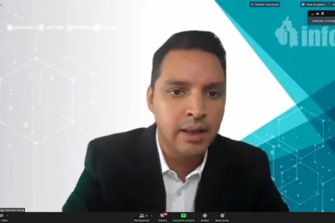 Captura de pantalla de la sesión virtual