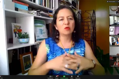 Captura de pantalla de la sesión virtual