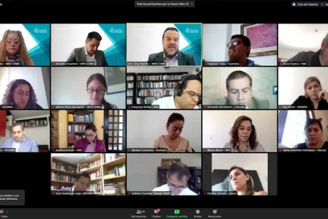 Captura de pantalla de la sesión virtual
