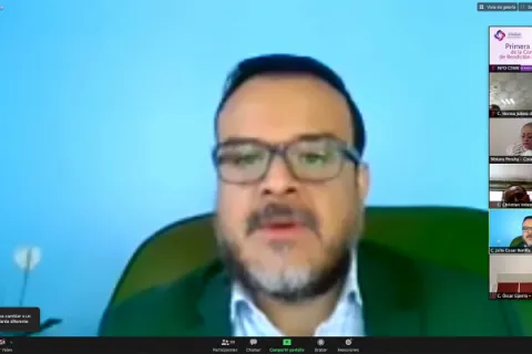 Captura de pantalla de la sesión virtual