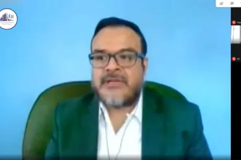 Captura de pantalla de la sesión virtual