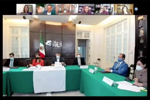 Captura de pantalla de la sesión virtual