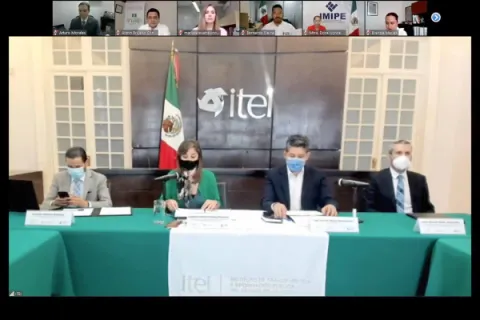 Captura de pantalla de la sesión virtual