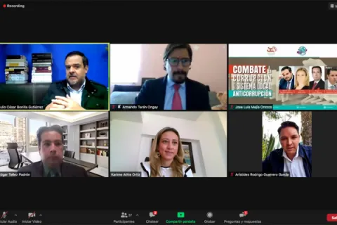 Captura de pantalla de la sesión virtual