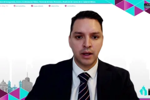 Captura de pantalla de la sesión virtual 