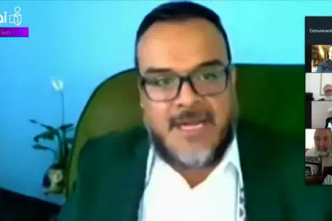 Captura de pantalla de la sesión virtual