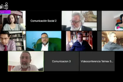 Captura de pantalla de la sesión virtual