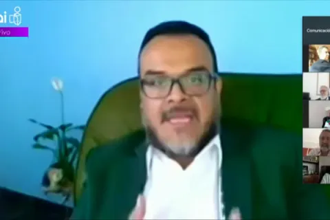 Captura de pantalla de la sesión virtual