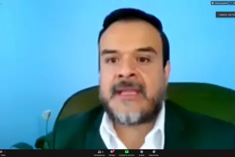 Captura de pantalla de la sesión virtual