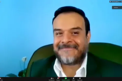 Captura de pantalla de la sesión virtual
