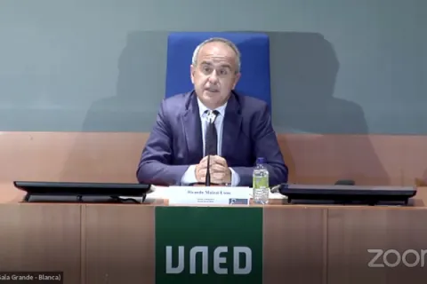 Captura de pantalla de la sesión virtual