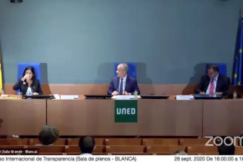 Captura de pantalla de la sesión virtual