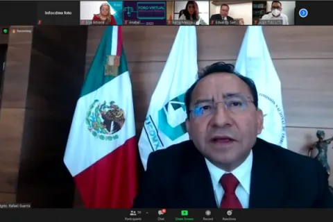 Captura de pantalla de la sesión virtual