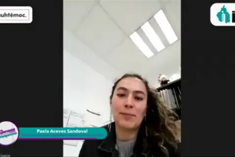 Captura de pantalla de la sesión virtual